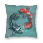Мягкая Современная подушка для дивана Yin Yang Koi рыба-Подушка Cover Carp