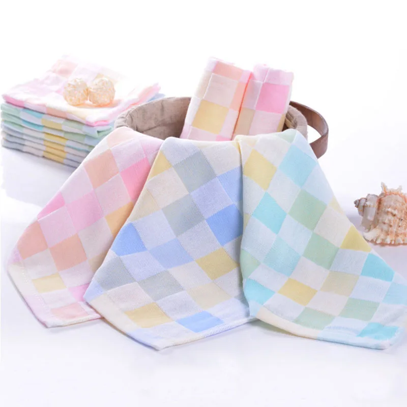 Детское полотенце маленькие квадратные мочалки слюнявчик для младенцев мягкий