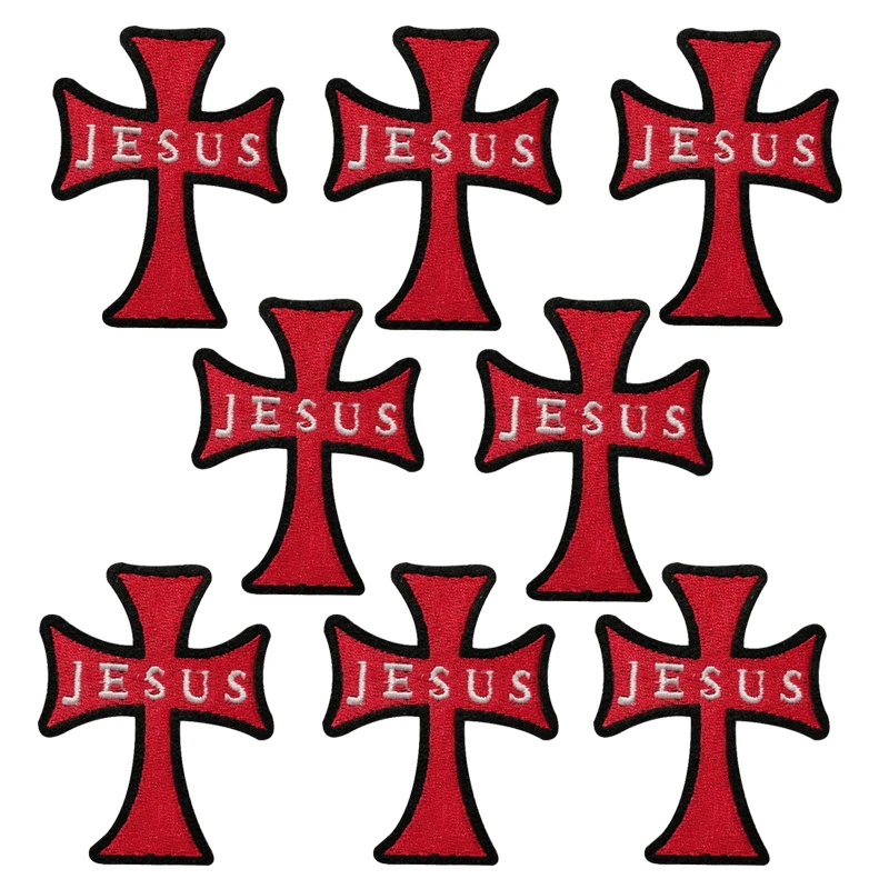 10 шт. патчи Pulaqi с изображением Иисуса и Красного Креста