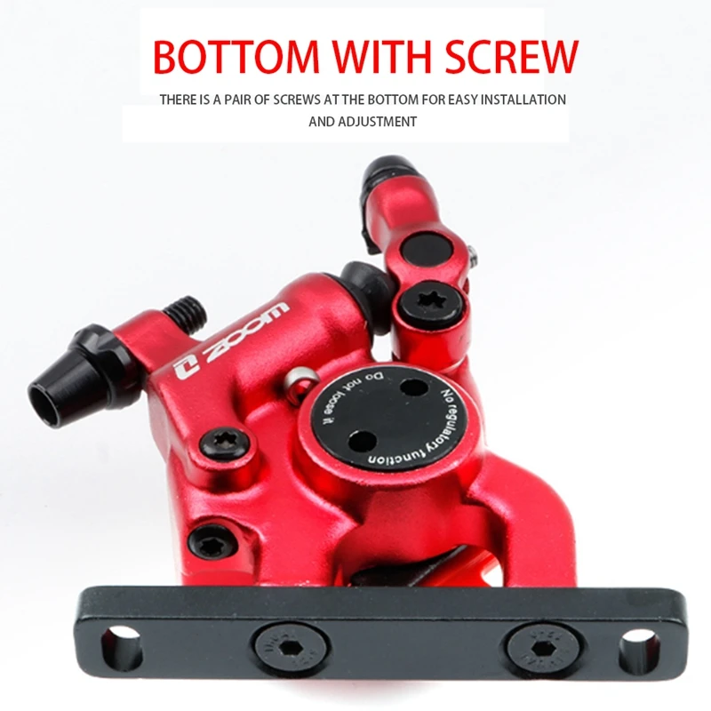 

ZOOM Road Bicycle Mechanical Line Pulling Hydraulic Disc Brake Caliper Anodized Clamp Bike Parts