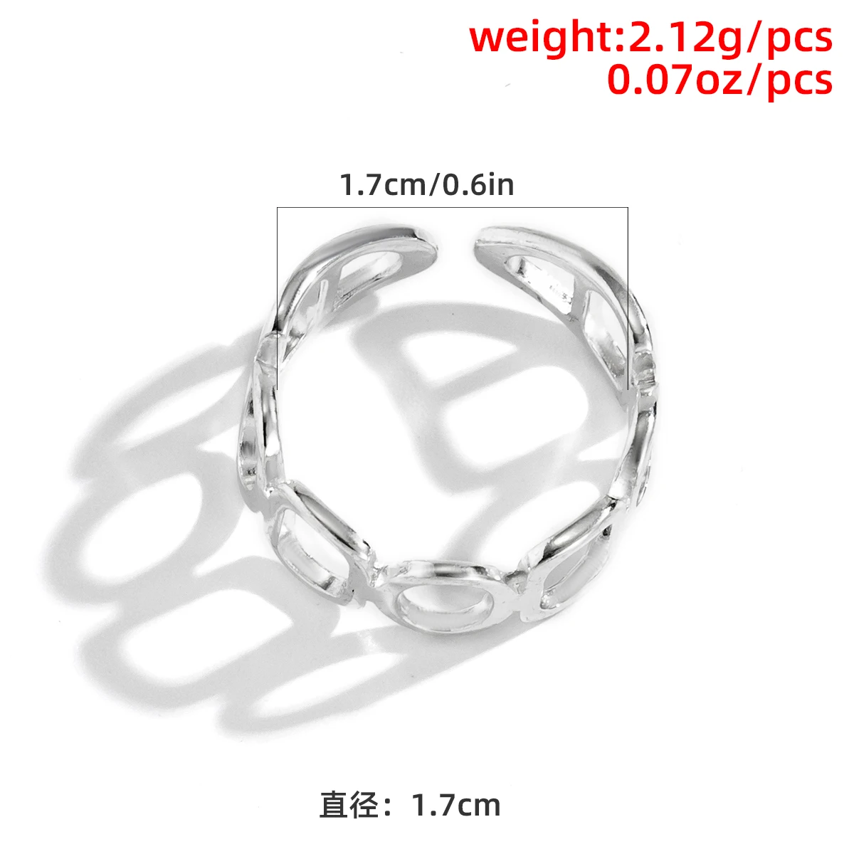 

Korean Fashion Geometric Opening Rings For Lady Chunky Twisted Irregular Ring For Women Silver Color Couple Accessories Jewelry