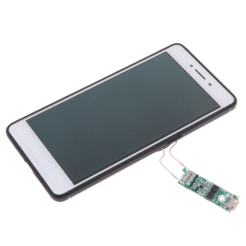 1 шт. Универсальное портативное беспроводное зарядное устройство 5 Вт Qi с быстрой