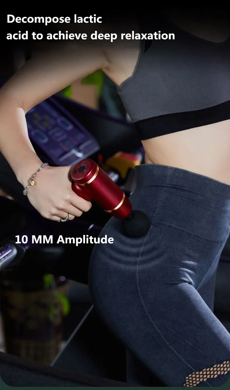 Satin Al Mini Masaj Tabancası Derin Kas Doku Masaj Ağrı Kesici Spor Salonu Egzersiz Relax Titreşim Tabancası Taşınabilir Fitness Ekipmanları Erkekler Kadınlar