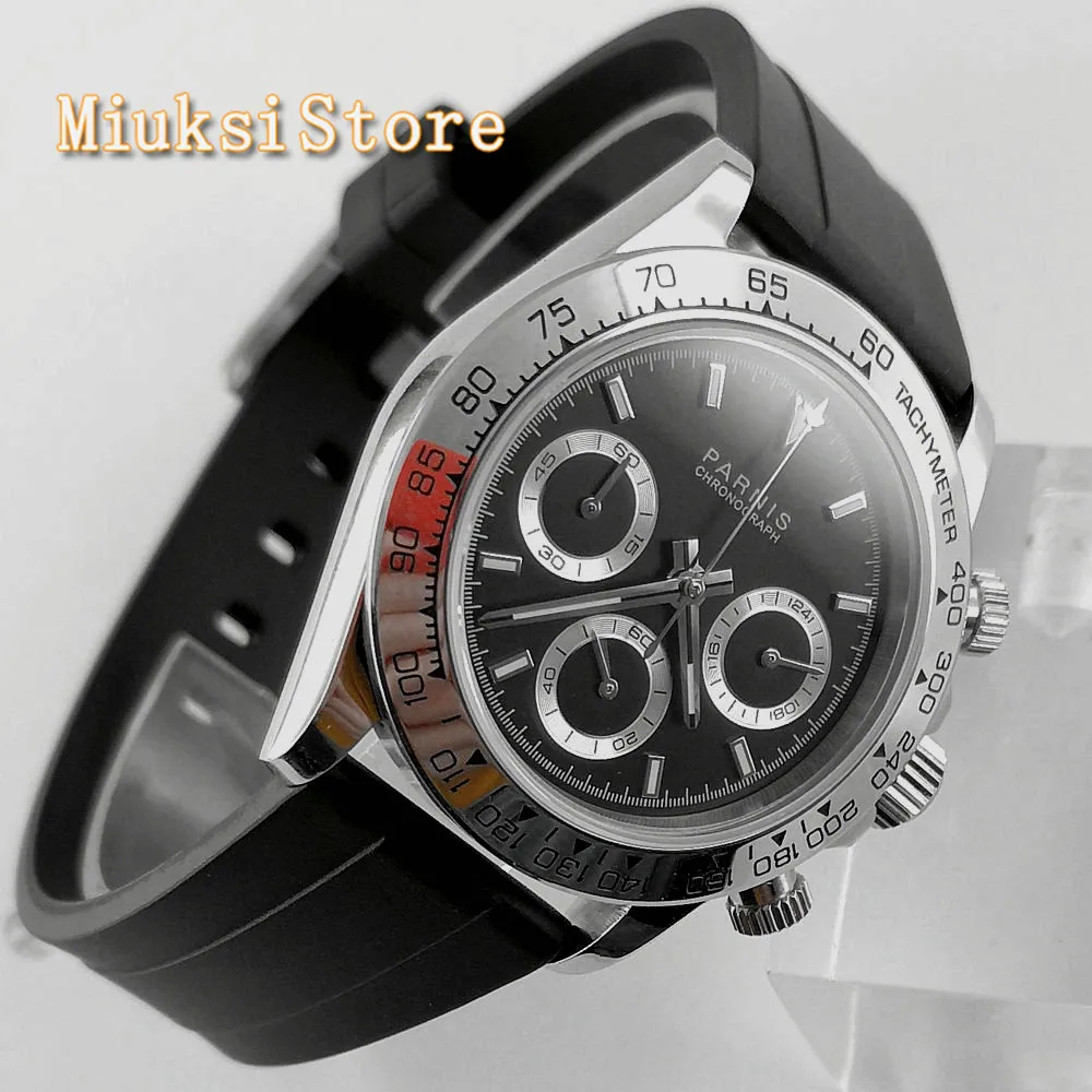 Мужские Роскошные Кварцевые часы с ремешком из сапфирового стекла 39 мм | Наручные