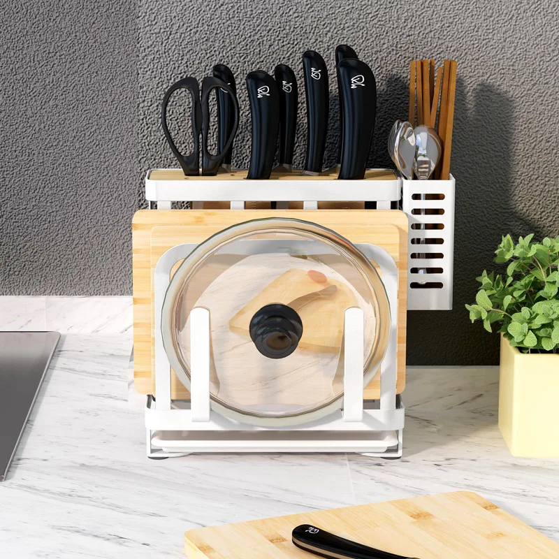 Подставка для ножей из нержавеющей стали 304 деревянная Многофункциональная