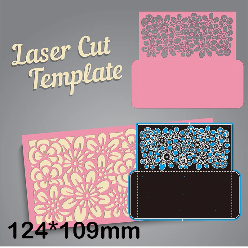 

Трафаретный вырубной штамп творческий с отверстиями на верхнем слое и с цветами визитная карточка для украшения трафарет для скрапбукинга ...