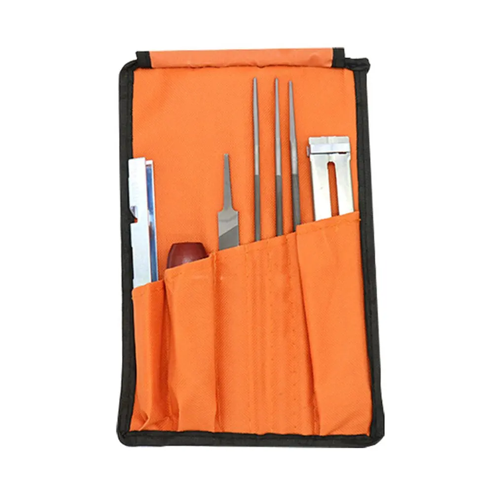 

Professional Chainsaw Chain Sharpening Kit Tool Set Hardwood Handle + Round/Flat File Guide Bar File Sharpener Tools