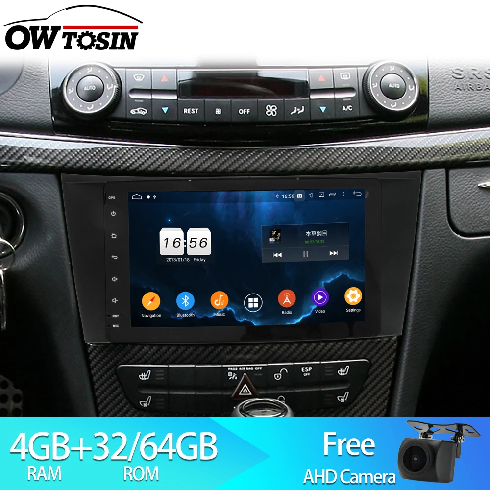 Автомагнитола Owtosin с сенсорным экраном мультимедиа Android 9 0 навигация GPS для Mercedes