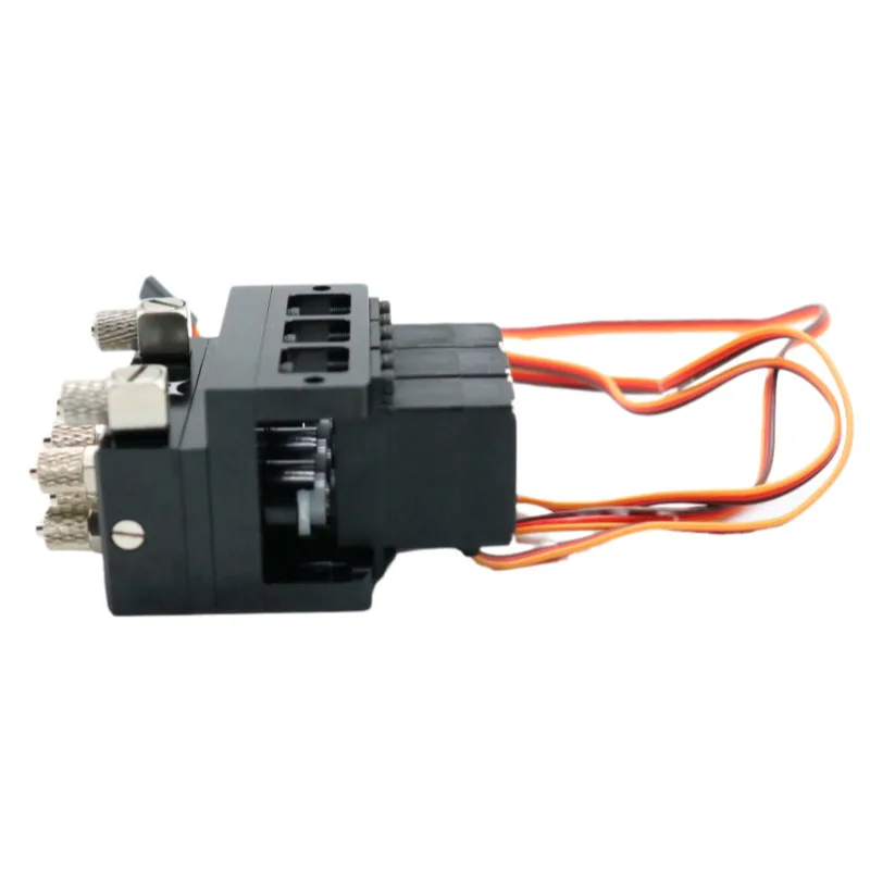 Online Legierung 3CH Hydraulische Öl Ventil Controller Mit Servo Richtungs Ventil Für 1/14 1/12 RC Lkw Kipper Dump Loader Bagger Teile