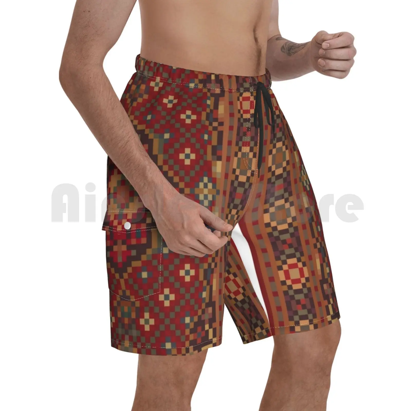 

Большие Lebowski пиксельный ковер, пляжные шорты, женские плавки, большие Lebowski Coen Brothers Nineties 90s ностальгия