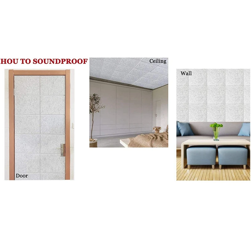 

12Pcs Hexagon Acoustic Panels Sound Proof Padding for Wall Decoration and Acoustic Treatment Orange & Black