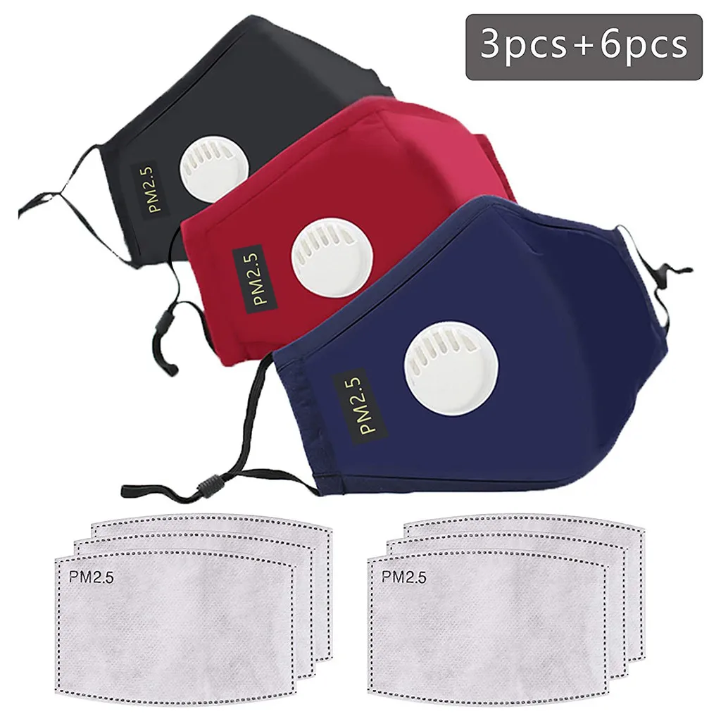 

Маска для лица многоразовая стирающаяся с фильтром, 3 шт.