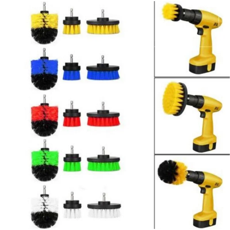 2 3,5 4 5 дюймов щетка для чистки дрели круглая головка силовой скруббер жесткая насадка для плитки ванной комнаты инструмент для чистки скраб, зеленый