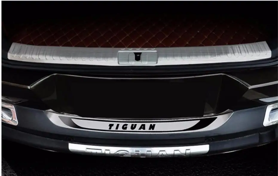 Для 2010 2011 2012 2013 2014 2015 Tiguan порог двери заднего багажника протектор бампера