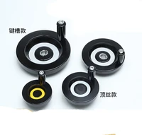 1pcs black milling machine lathe cnc 3d printer spoked hand wheel bakelite corrugated handwheel aperture 8101214161820mm