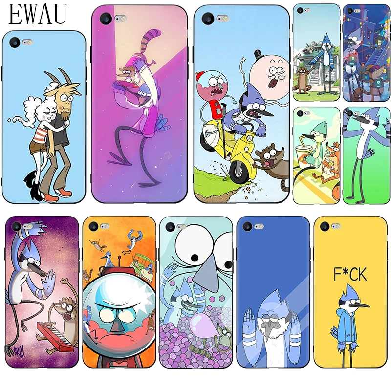 Мягкий силиконовый чехол EWAU для телефона iPhone 5 5S SE 6 6s 7 8 plus X XR XS 11 Pro Max