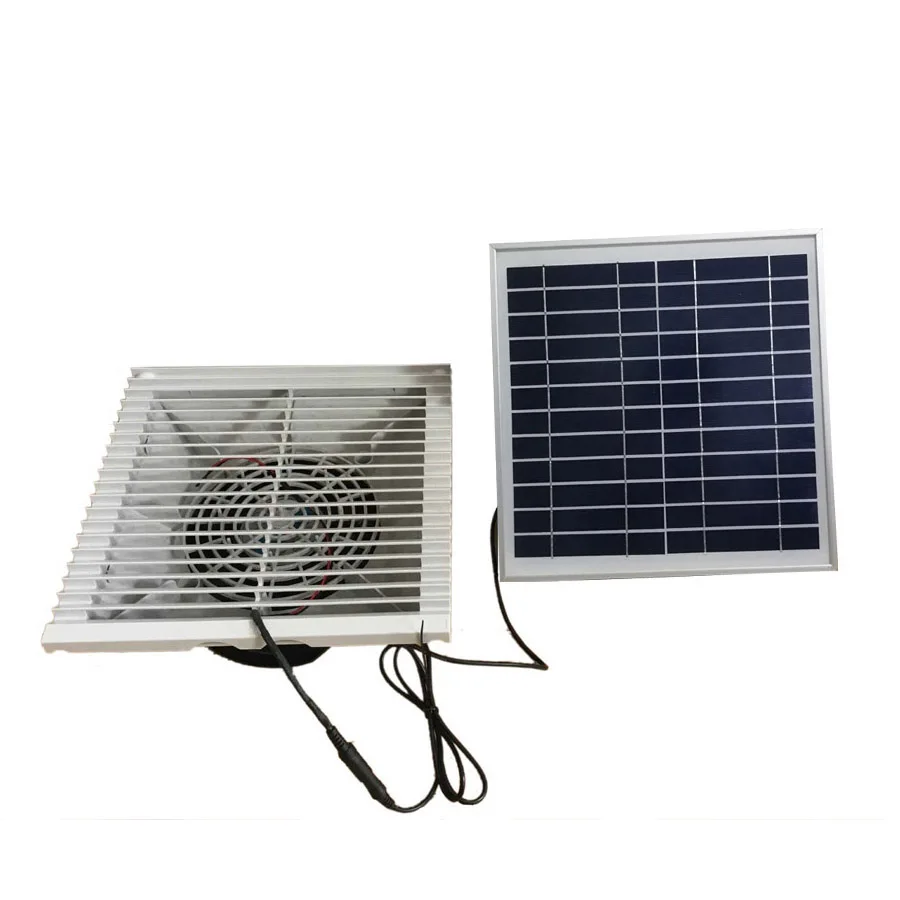 135CFM Solar Exhaust Vent Fan Ventilator 20W Solar Panel Brushless Motor for Cabinet Container House Shed