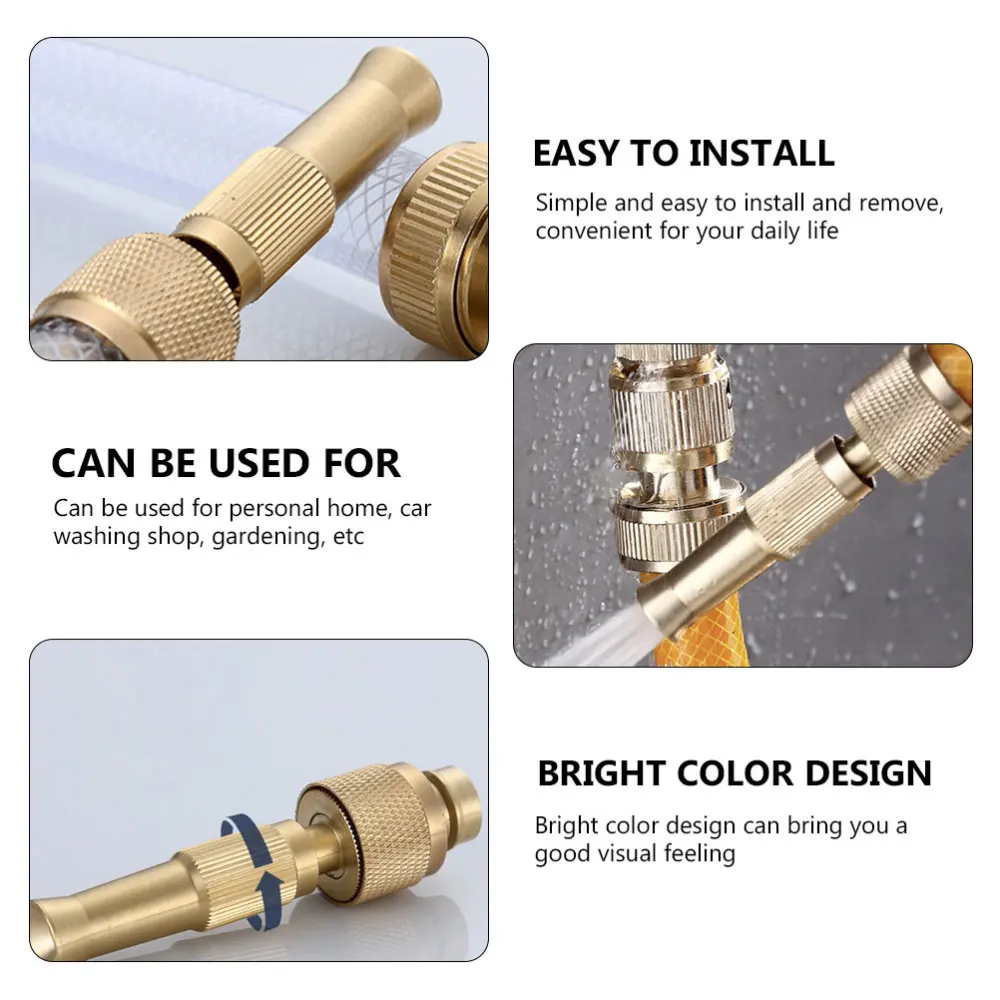 

1 Set Water Spray Shooter Brass Joint Set High Pressure Flushing Shooter Joint