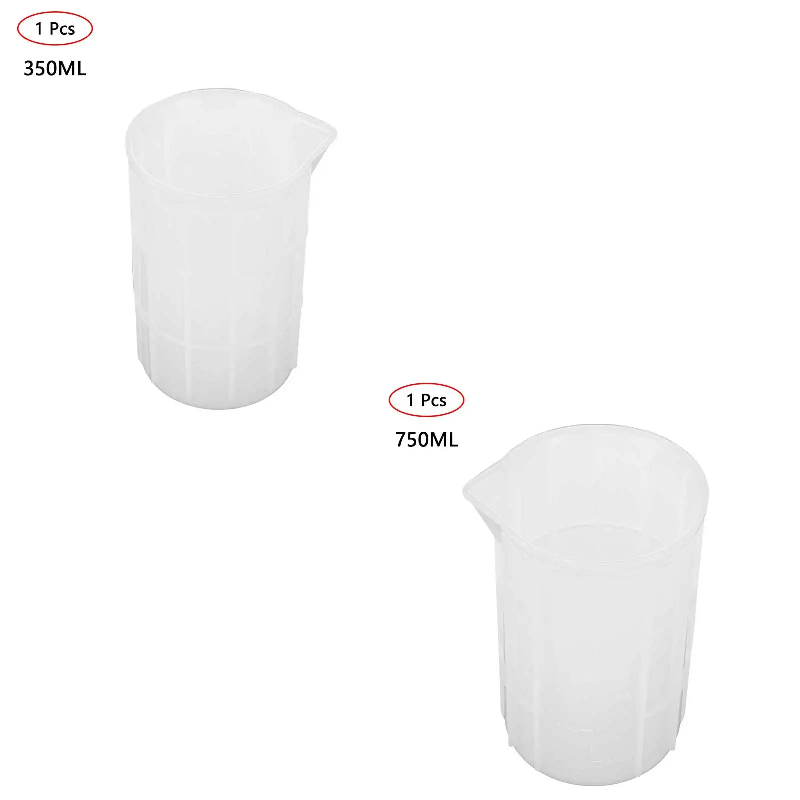 Силиконовый мерный стаканчик заливки смесительный кувшин с точной шкалой