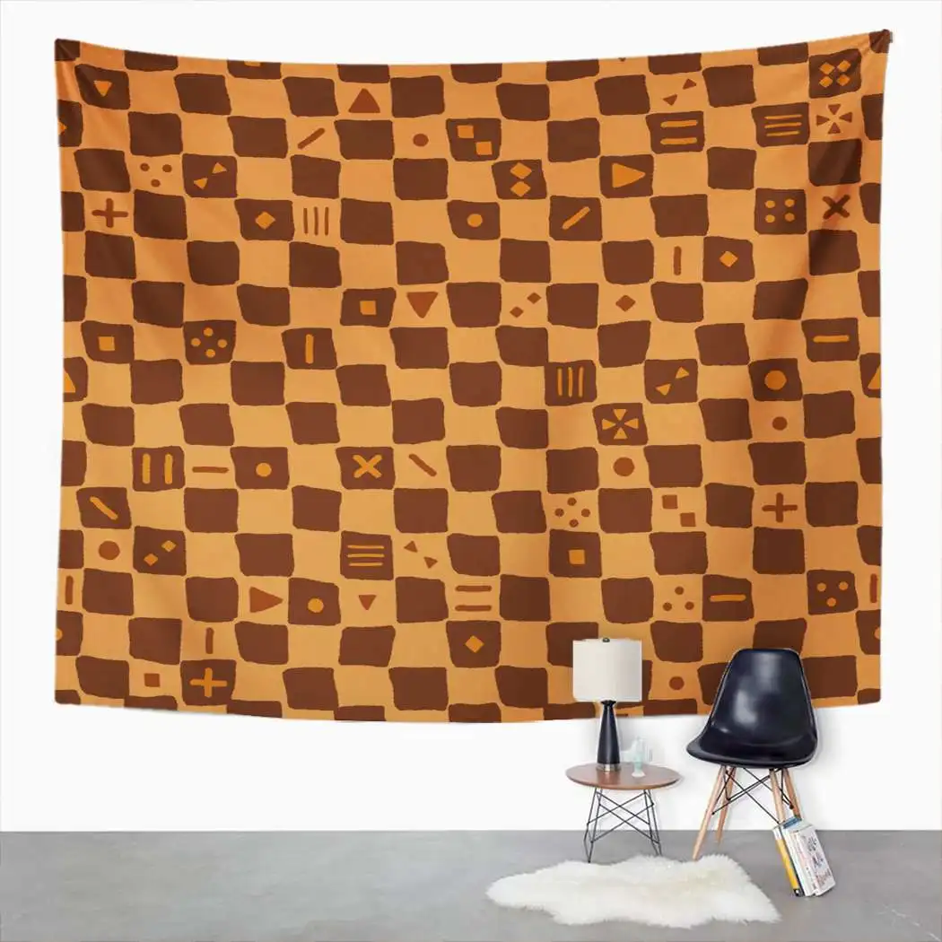 

Простой гобелен этнический клетчатый гобелен для спальни Декор для комнаты настенный гобелен Пикник коврик Пляжное Полотенце покрывало дл...