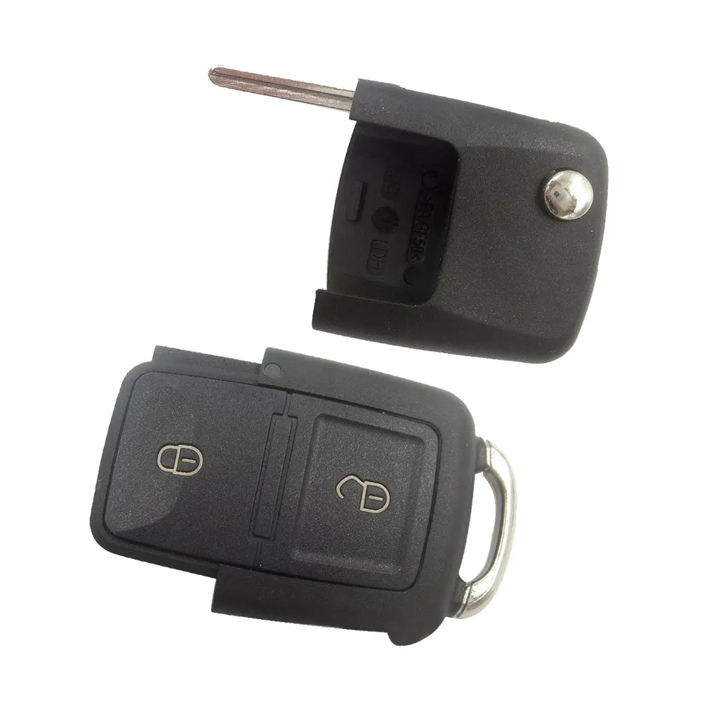 XNRKEY Замена 2 кнопки дистанционного флип чехол для ключей брелок в виде ракушки VW