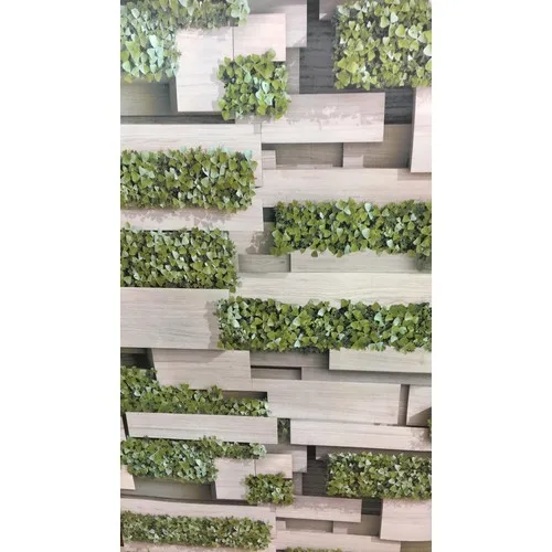 Изумрудная натуральная стена цветочный горшок выглядит на стене|Фон для