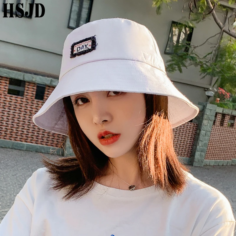 Unisex Summer Foldable Sun Bucket Hat Women Outdoor Casual Sunscreen Fishing Cap Anti-UV Flat Fisherman Hats For Men and Women