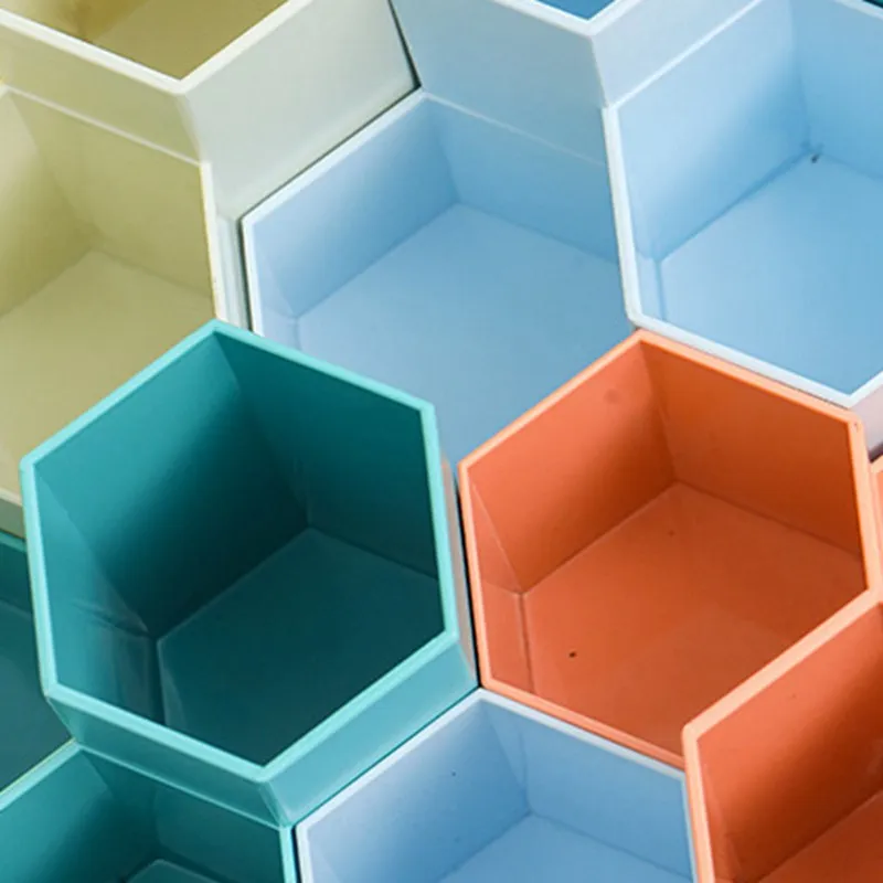 

A1Pc Desk Organizer Storage Holder Desktop Pencil Pen Holders Badge Box Stationery Office School Student Supplies