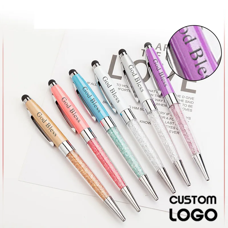 Новый сенсорный экран Шариковая Ручка гравировка логотипа частная шариковая