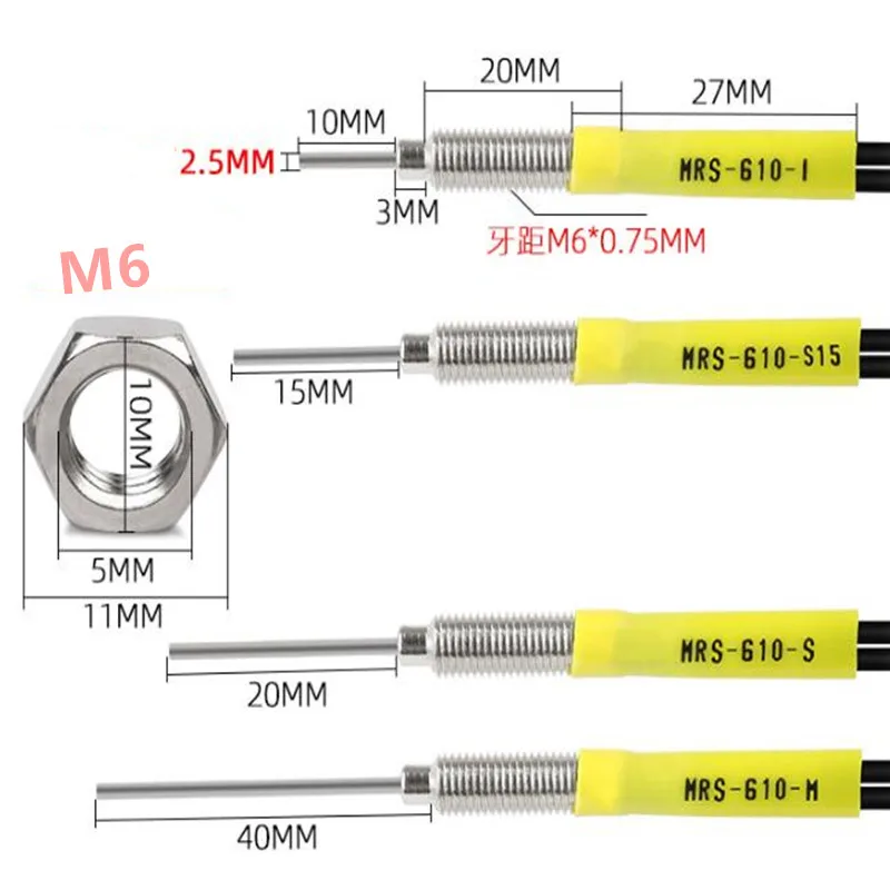 2 шт. зонд для рассеянного отражения M3 M4 M6 | Датчики