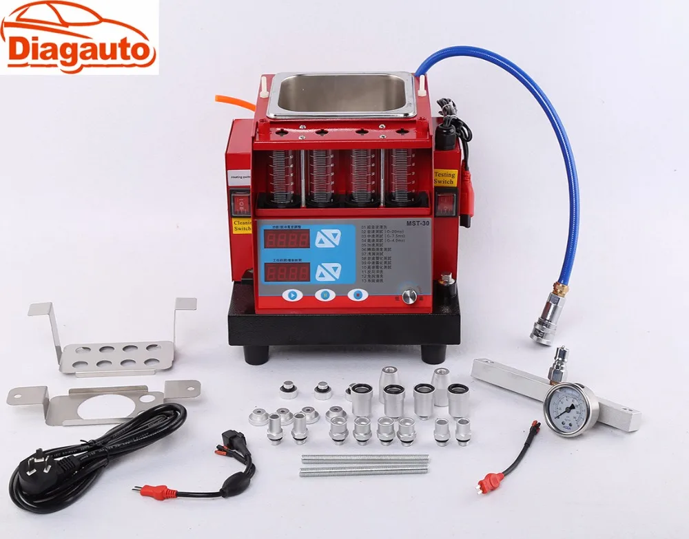 Новый дизайн 4 банки ультразвуковой очиститель топливного инжектора и тестер