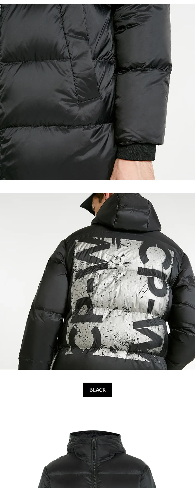 JackJones мужской зимний длинный пуховик с капюшоном, парка, пальто, мужская одежда 218312537