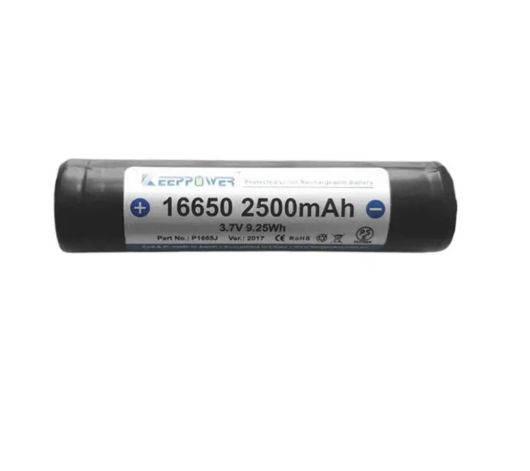 16650 батарея 2500 мА/ч защищенная литиевая аккумуляторная P1665C 3 7 V Оригинальная |