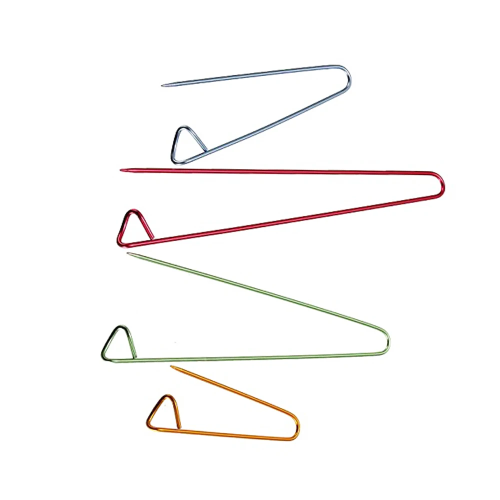 4 Sizes Aluminum Knitting Crochet Craft Locking Stitch Marker Needle Clip Holder DIY Wool Yarn Knit Sewing Tool Random Color | Дом и сад