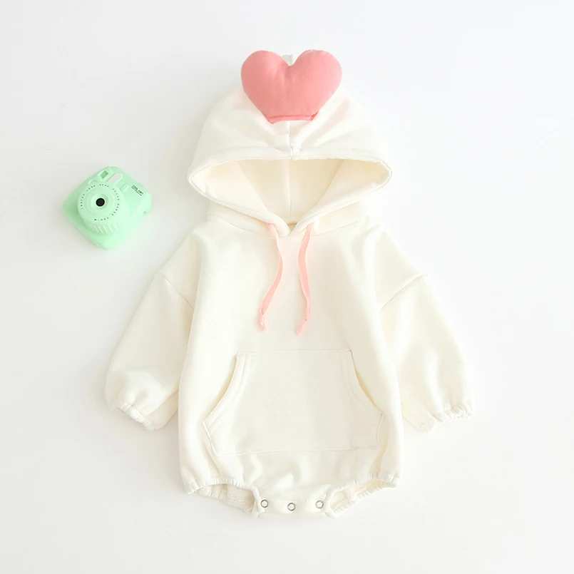 Boys romper winter cartoon heart mouse design long sleeve kids bodysuit for girls overalls toddler baby onesie 0-24m | Детская одежда и