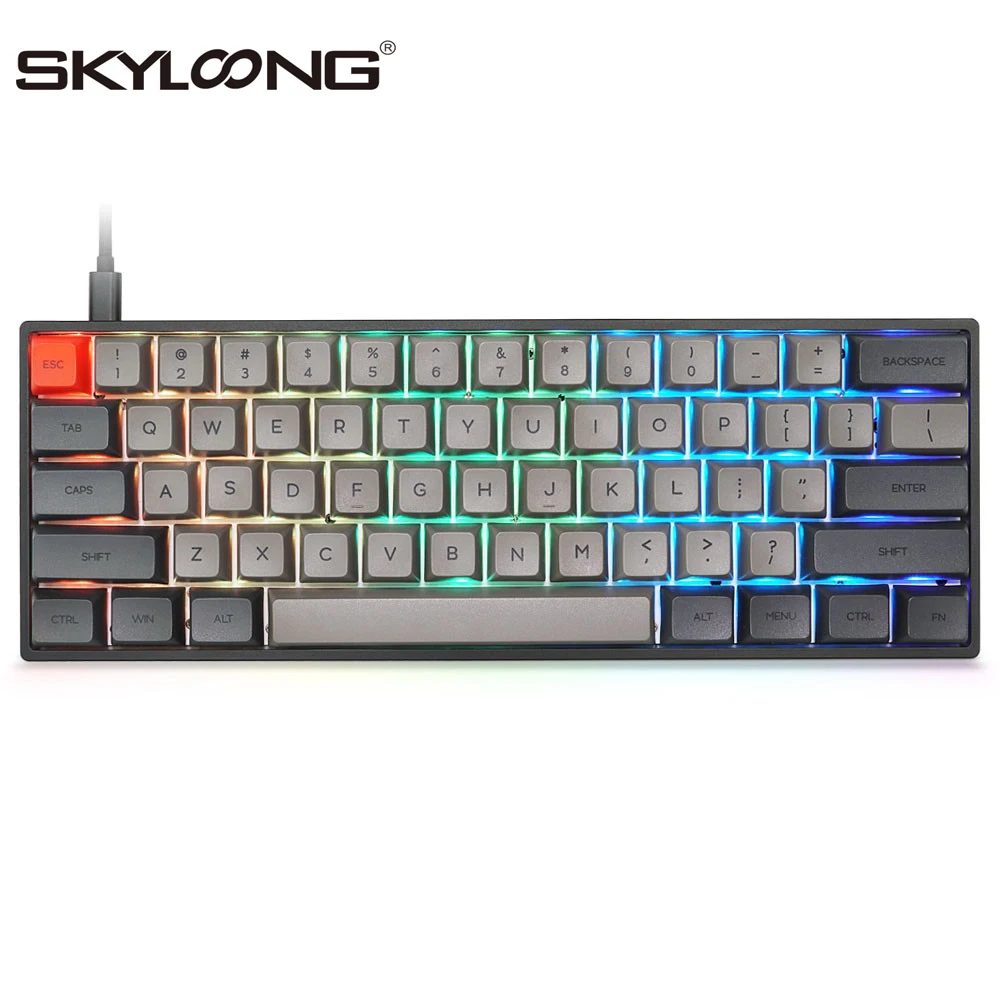 

SKYLOONG 61 клавиши оптическая Bluetooth-клавиатура с подсветкой