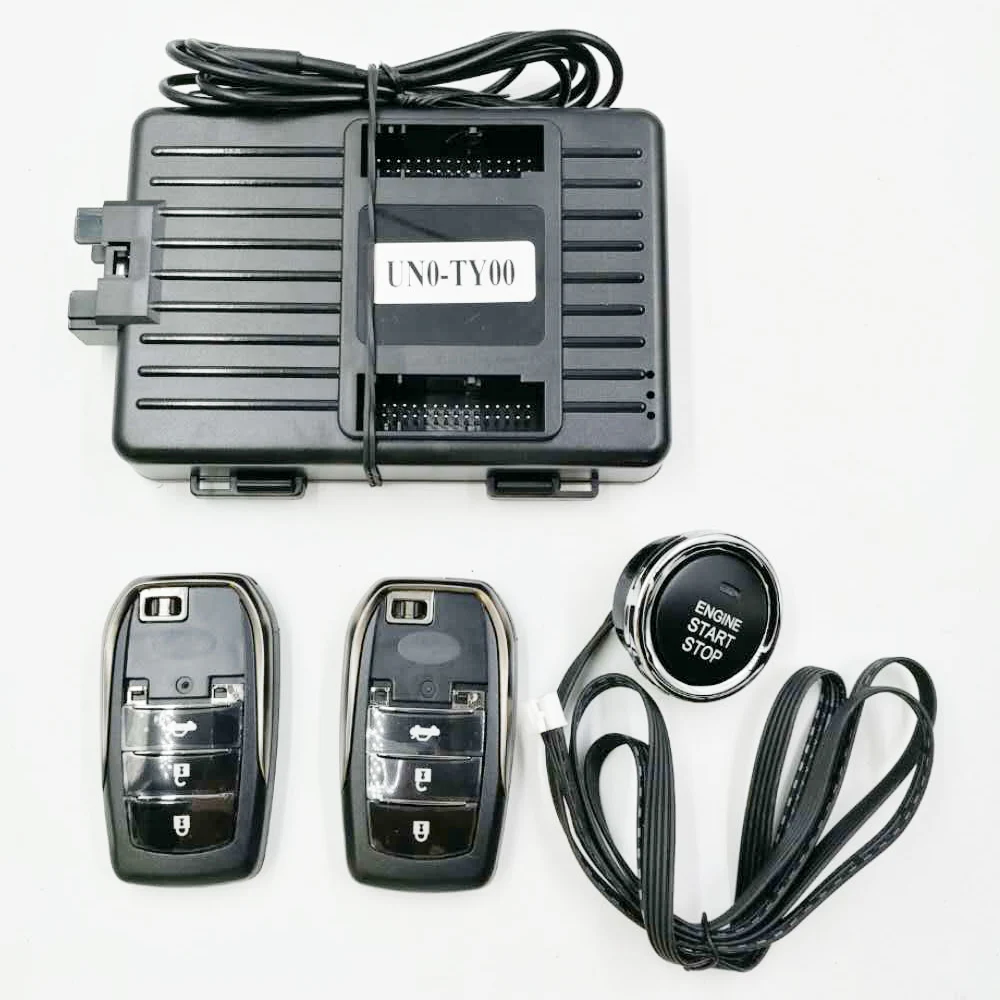 

For Toyota Corolla 14-18 Car Alarm Engine Push Button Start Stop Remote Key Start Stop Keyless Entry with Panel Plug and Play