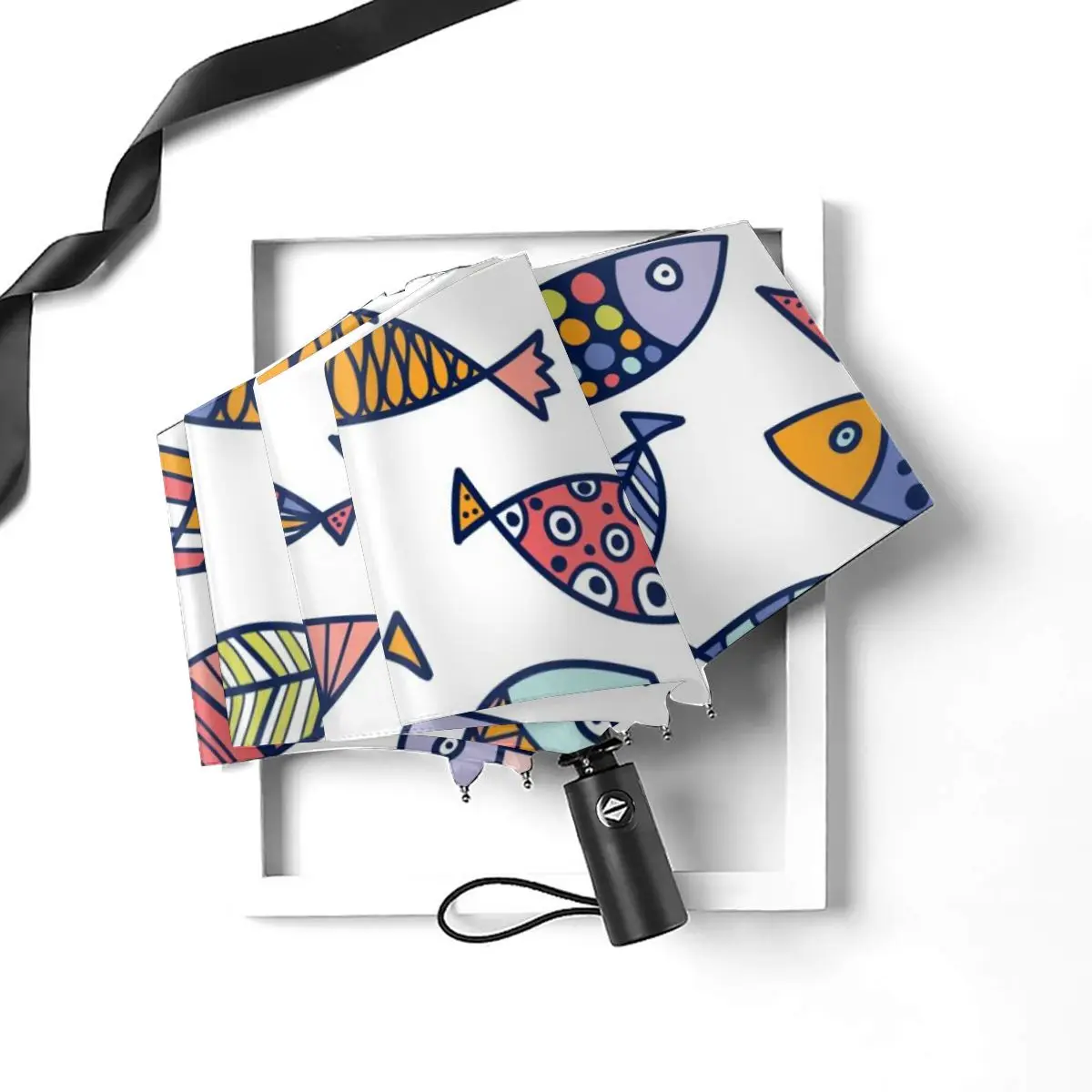 Offerte Ombrello Automatico Pieghevole Resistente Al Vento Donna Auto Pesci Ombrelli Antivento Pioggia Per Uomo Ombrellone