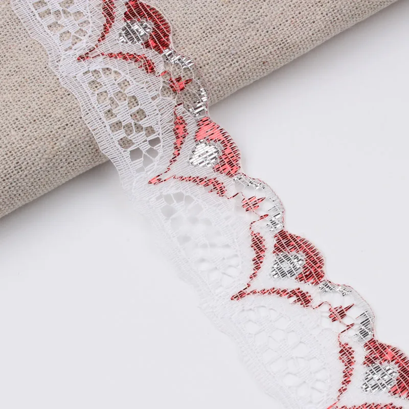 10 ярдов 3 см Цветочная кружевная отделка лента для рукоделия ткань шитья ручной