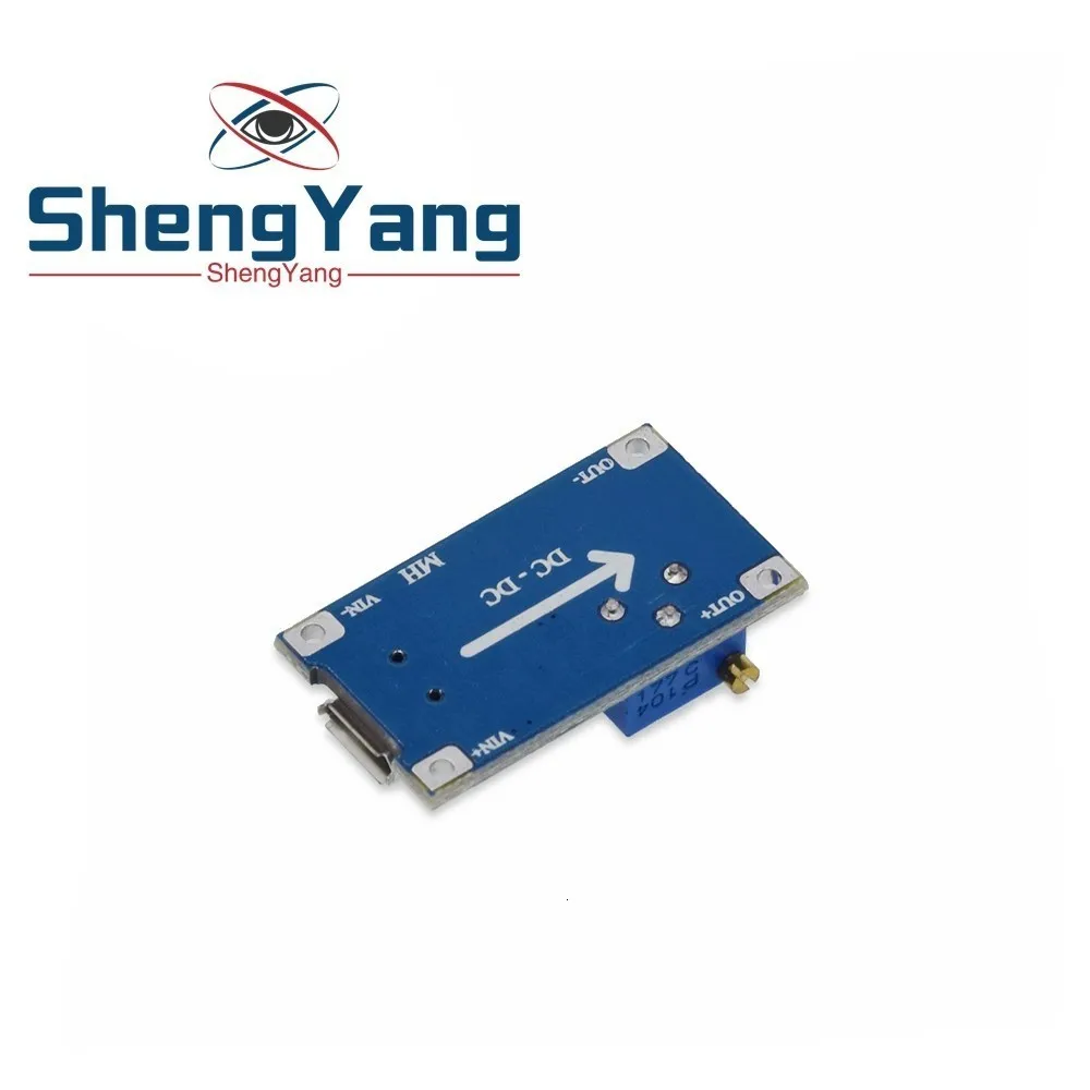 MT3608 2A Max DC-DC Повышающий Модуль питания усилитель мощности 3-5 в до 5 В/9 В/12 В/24 В