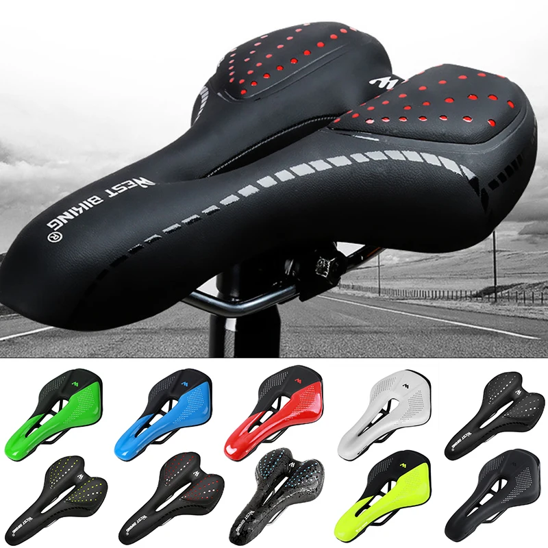 

MTB Bicycle Saddle Thick Soft Seat Cushion Ultra-light Gears For West Biking