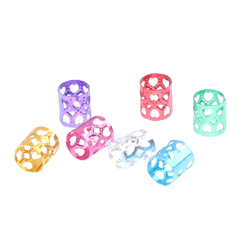 

100Pcs/lot Hair Beads Adjustable Hair Extension Beads For Kids Box Braids Hair Accessories Dreadlock Cuffs Hair Clips