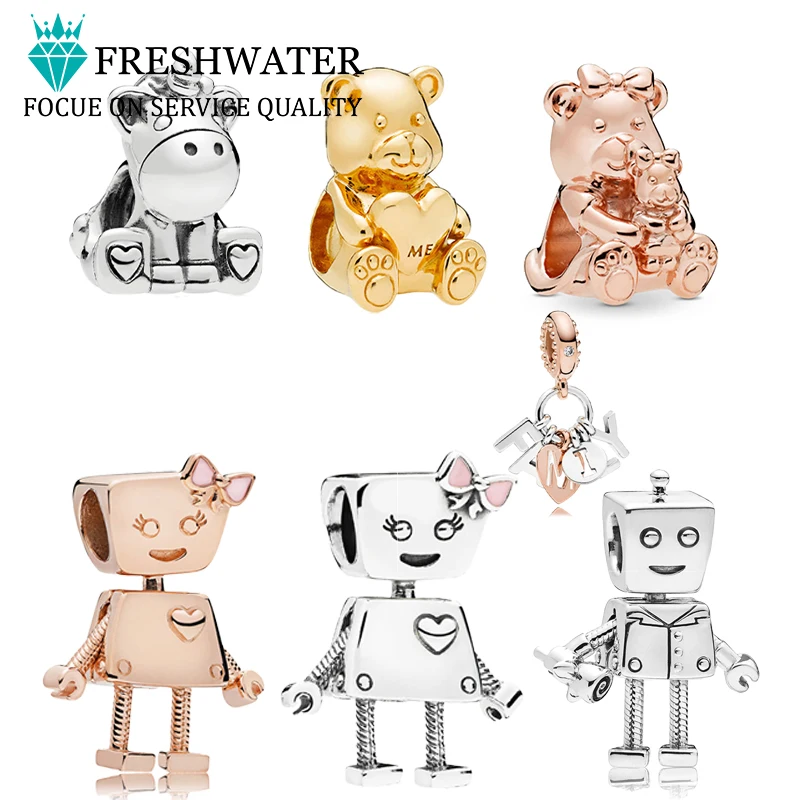 

2021 Popular 100% 925 Sterling Silver Perfect Family Charm and Unicorn Charm Series of Actress Jewelry Free Wholesale Shipping