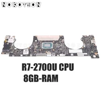 nokotion for lenovo ideapad 720s 13arr laptop motherboard ryzen 7 2700u cpu 8gb ram 5b20q59412 es321 nm b441