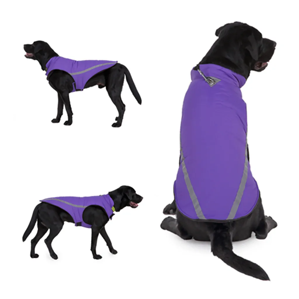 Ocardian Pet Raincoat Reflective Waterproof Jacket Winter Warm Coat Small Medium Large Dogs Rainproof pets clothes drop ship | Дом и сад