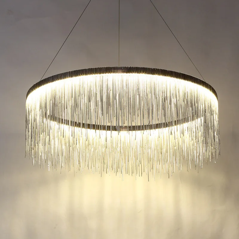 Современный круглый светодиодный подвесной светильник в стиле пост модерн