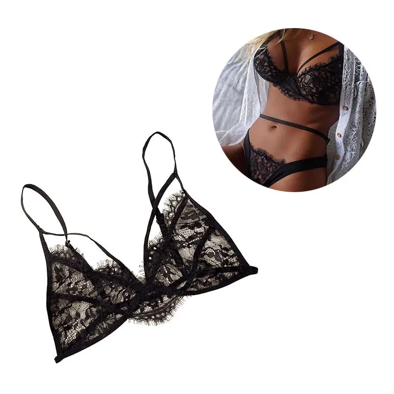 Сексуальный кружевной женский цветочный бюстгальтер без косточек бюстье