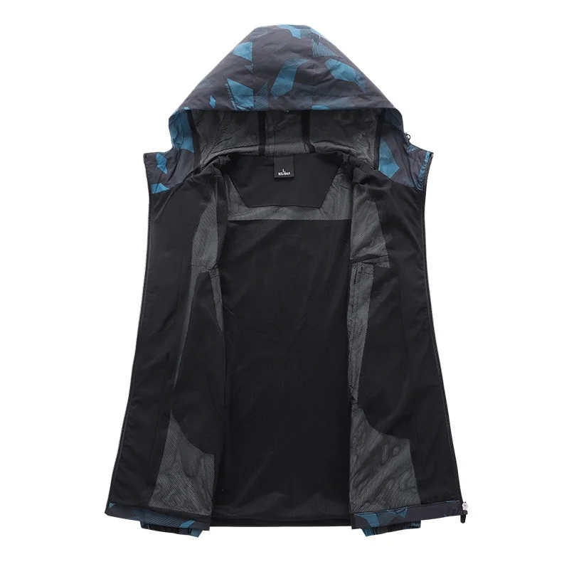 

Spring and autumn new hooded jacket men's thin camouflage sunscreen clothing men's and women's single sunscreen clothing
