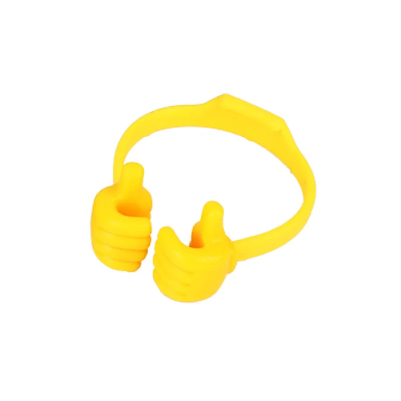 yellow Держатель для мобильного телефона, кронштейн для телефона, ручное моделирование, подставка, держатель, крепление для планшетов для 3 от 1/2 до 8 дюймов устройств - Цвет: yellow