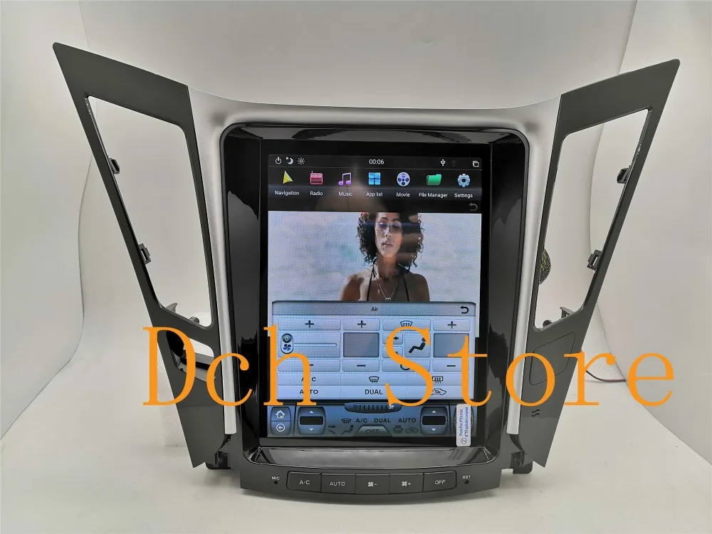 10,4 ''вертикальный экран Tesla стиль Android 8,1 автомобильный DVD gps навигатор плеер радио для hyundai sonata 2012 2013 PX6 CARPLAY